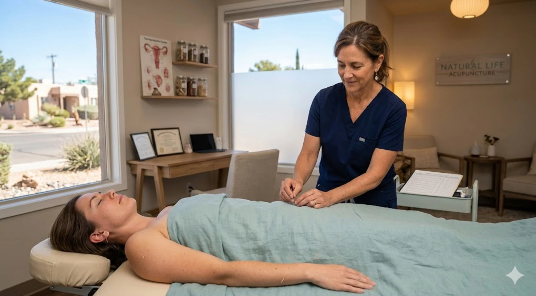 Fertility Specialist in Albuquerque providing acupuncture fertility treatment at Natural Life Acupuncture and Wellness clinic
